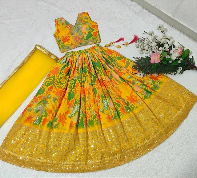 Trending Sequins Embroidered Georgette Kids clothing suppliers in Kolkata